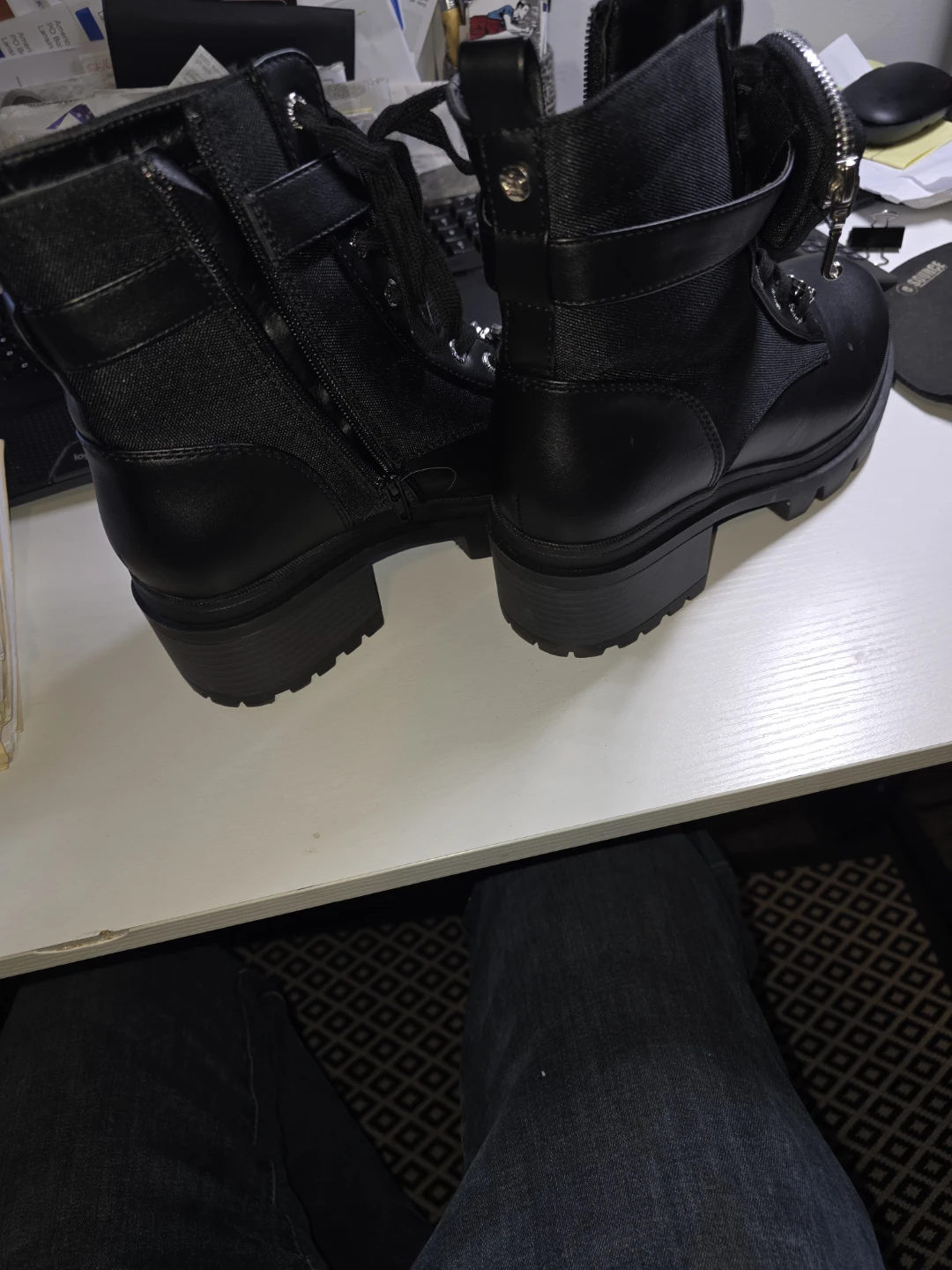 Juicy Couture Black Combat Boots - photo 3