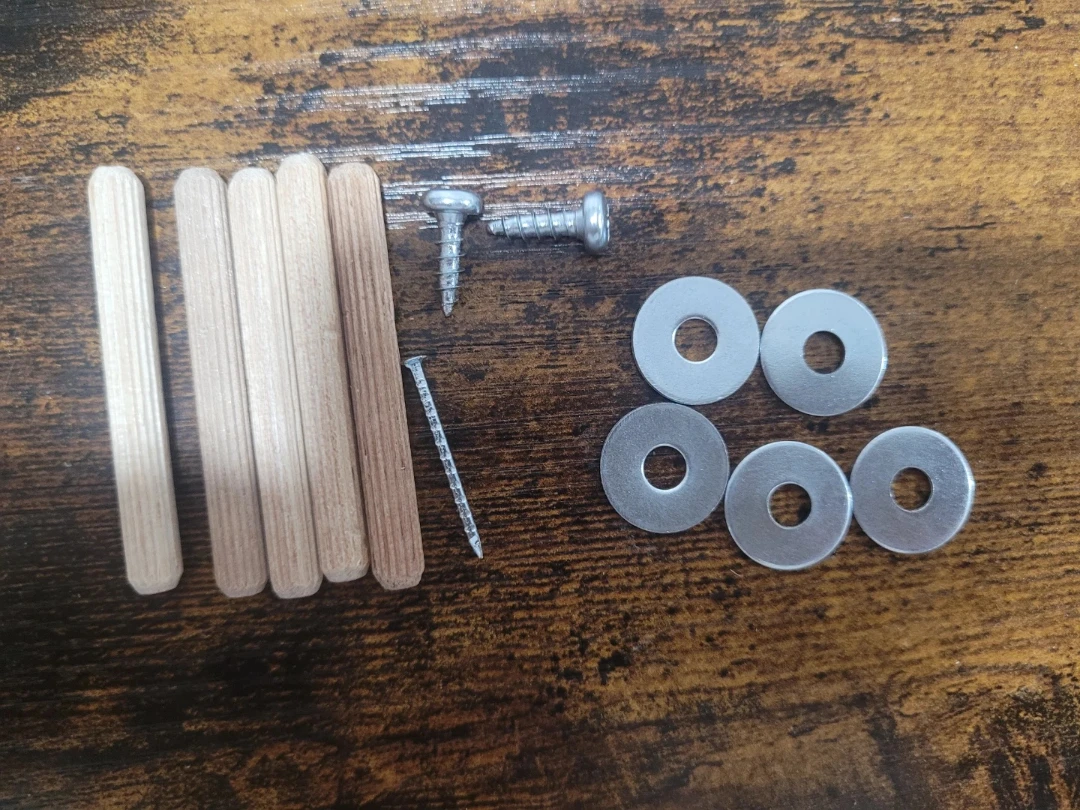 IKEA Wood Dowels, Screws, and Washers Hardware Set