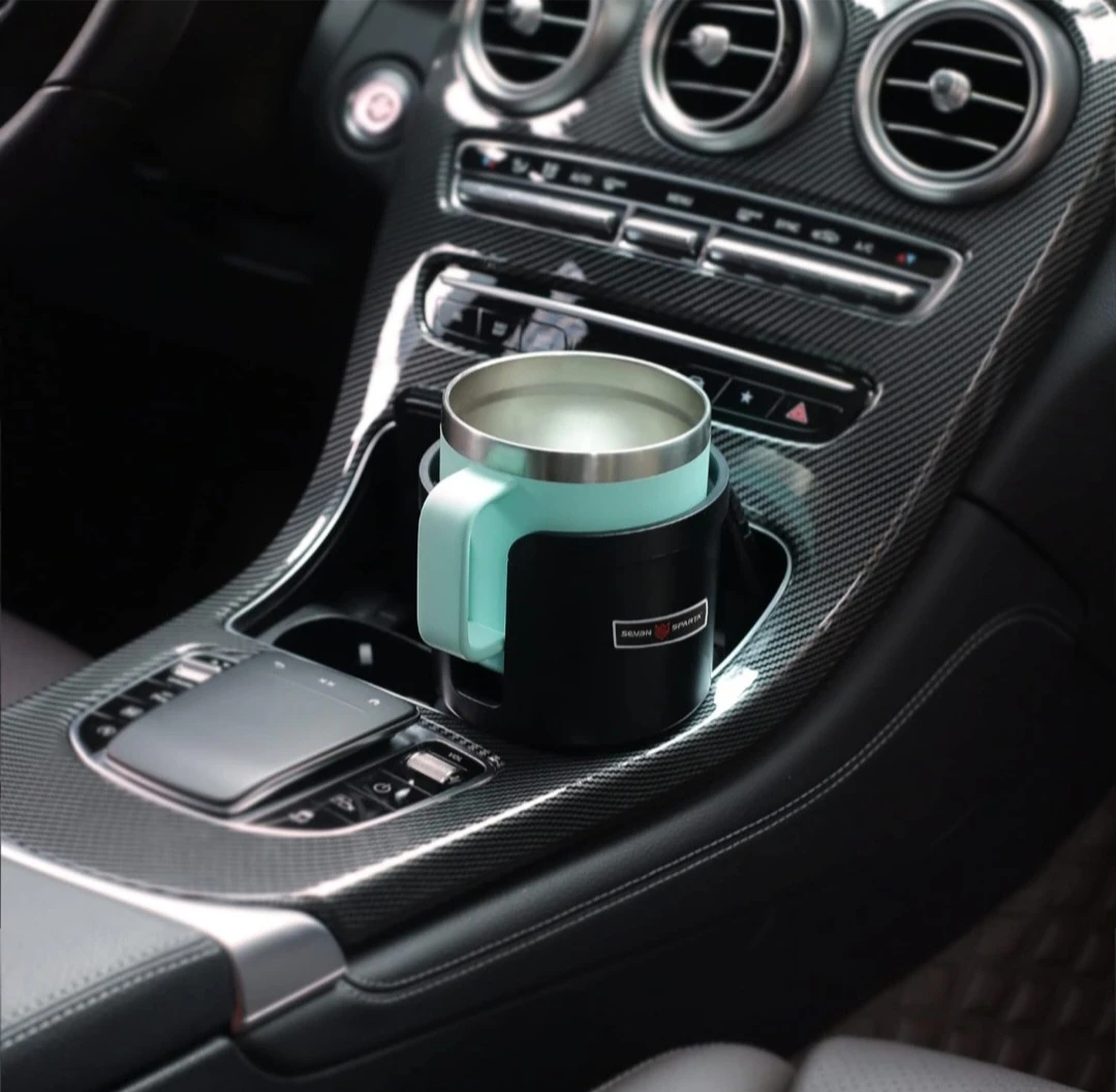 Upgraded Car Cup Holder Expander Adapter with Offset Adjus... - photo 3