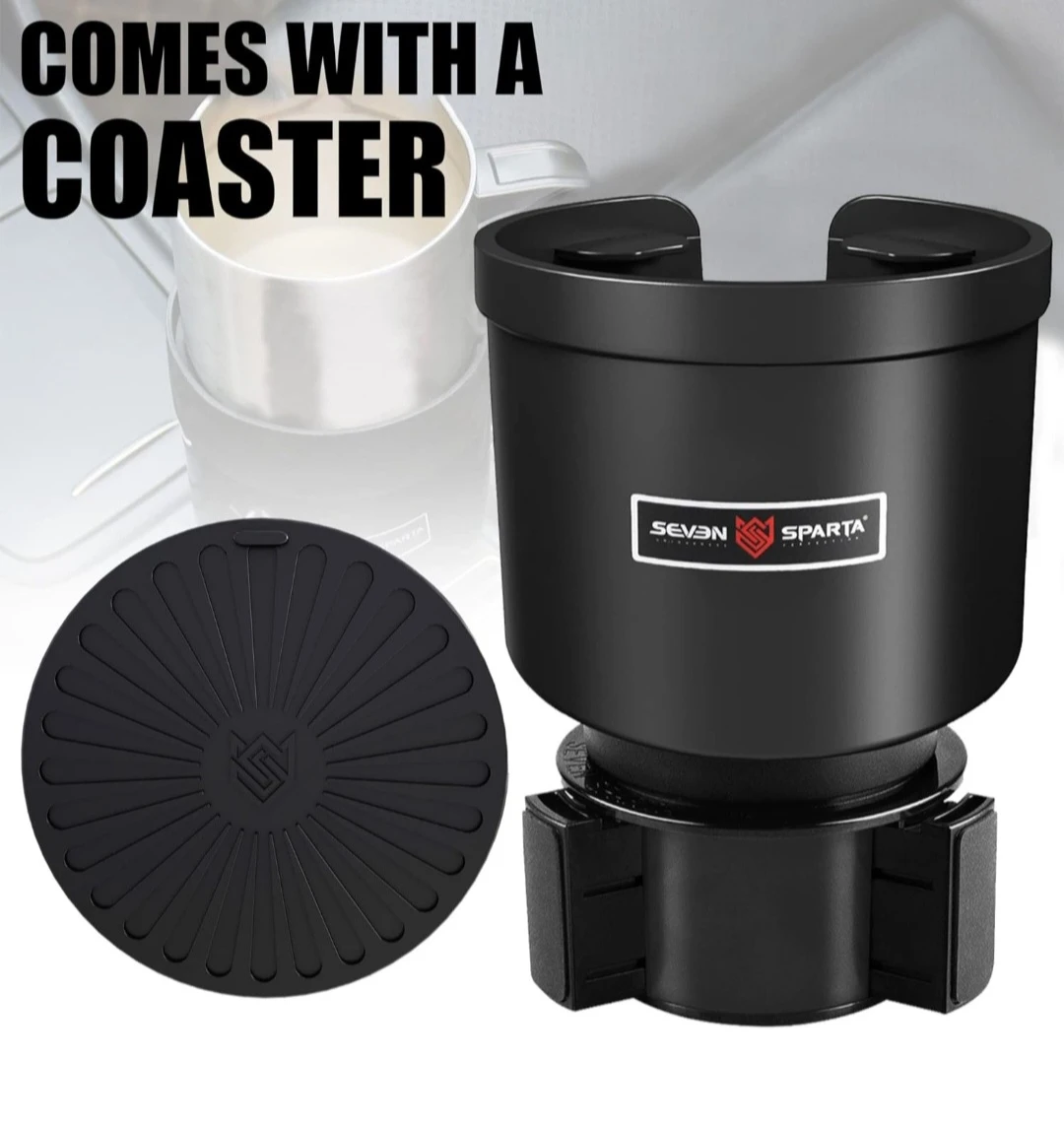 Upgraded Car Cup Holder Expander Adapter with Offset Adjus... - photo 5
