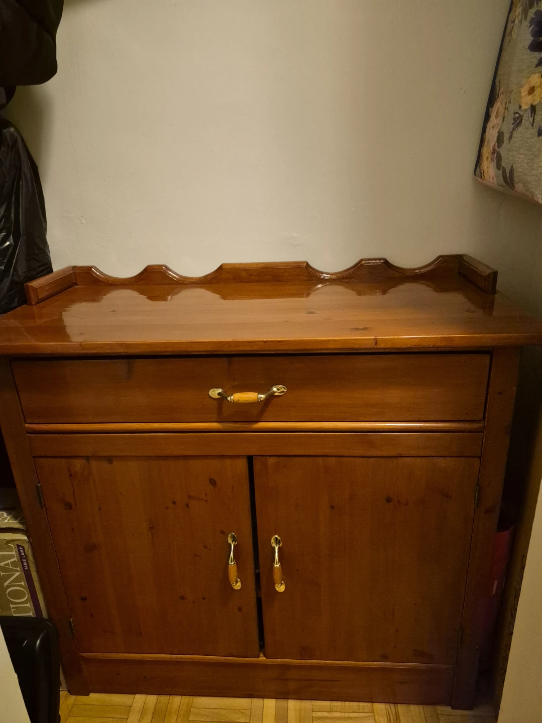 Wooden Cabinet with Drawer