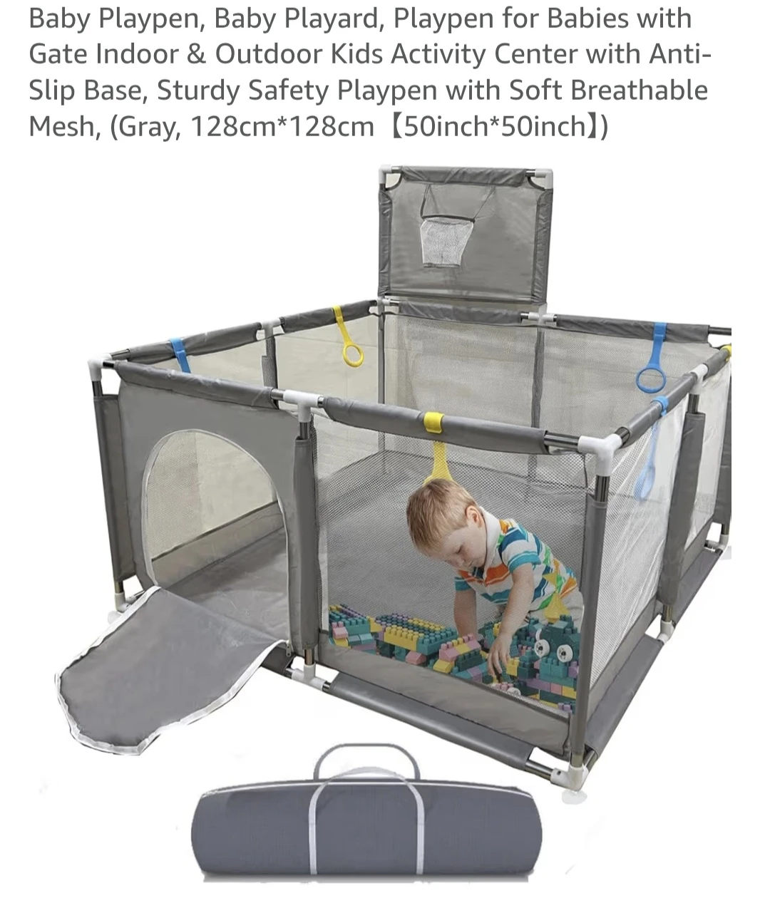 Baby Playpen, Indoor/Outdoor Kids Activity Centre - photo 2