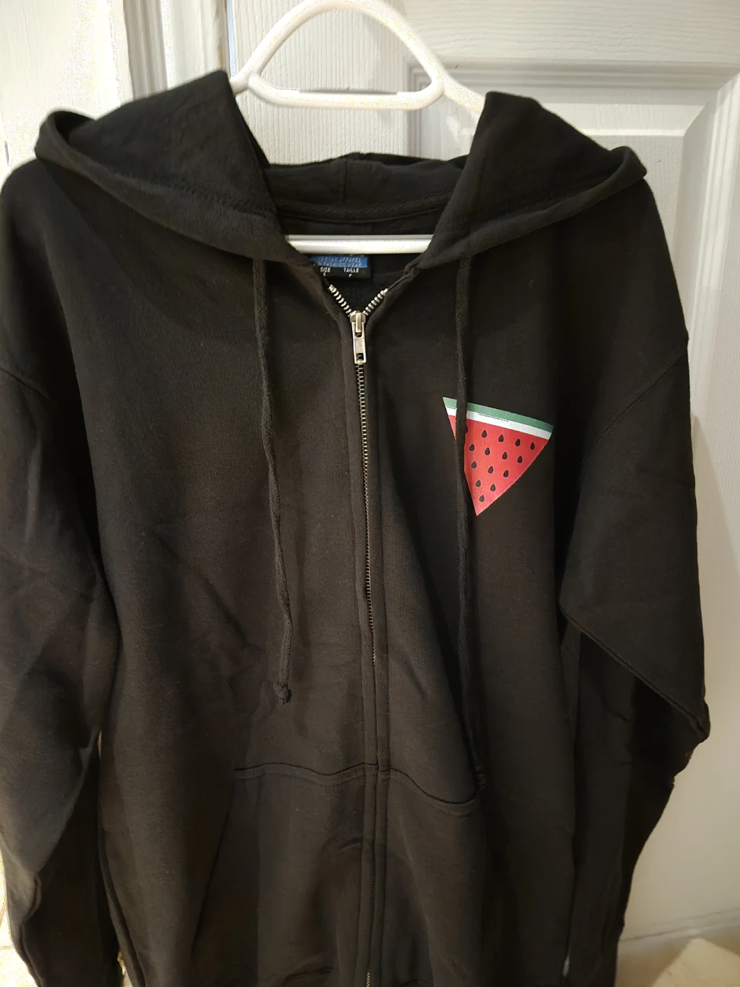 United States of AIPAC design Black Zip-Up Unisex Hoodie - photo 3
