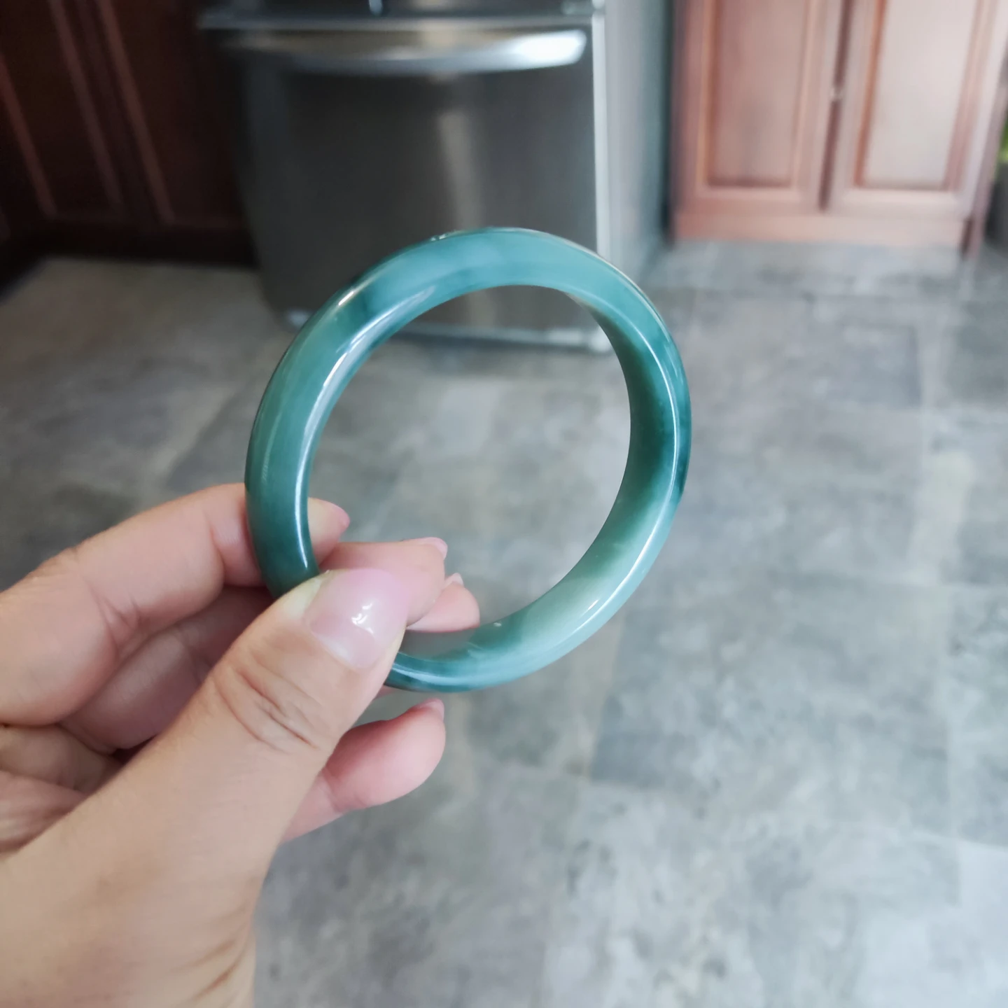 Jade Bangle Bracelet - photo 2
