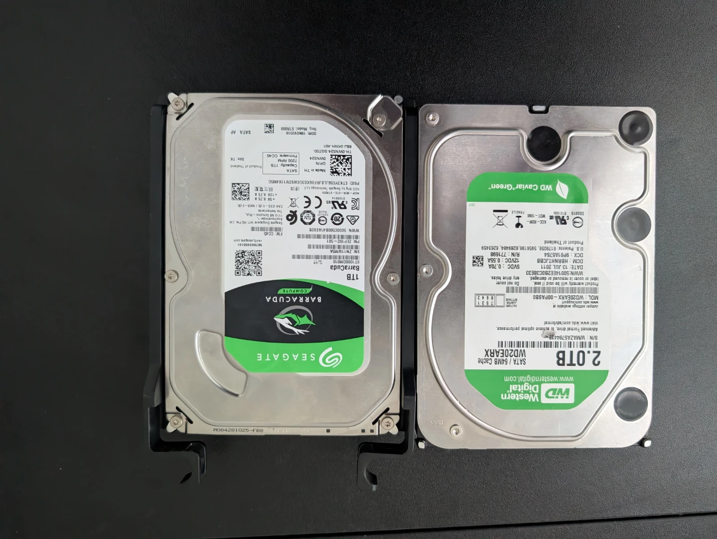 Seagate Barracuda 1TB & Western Digital 2TB HDD