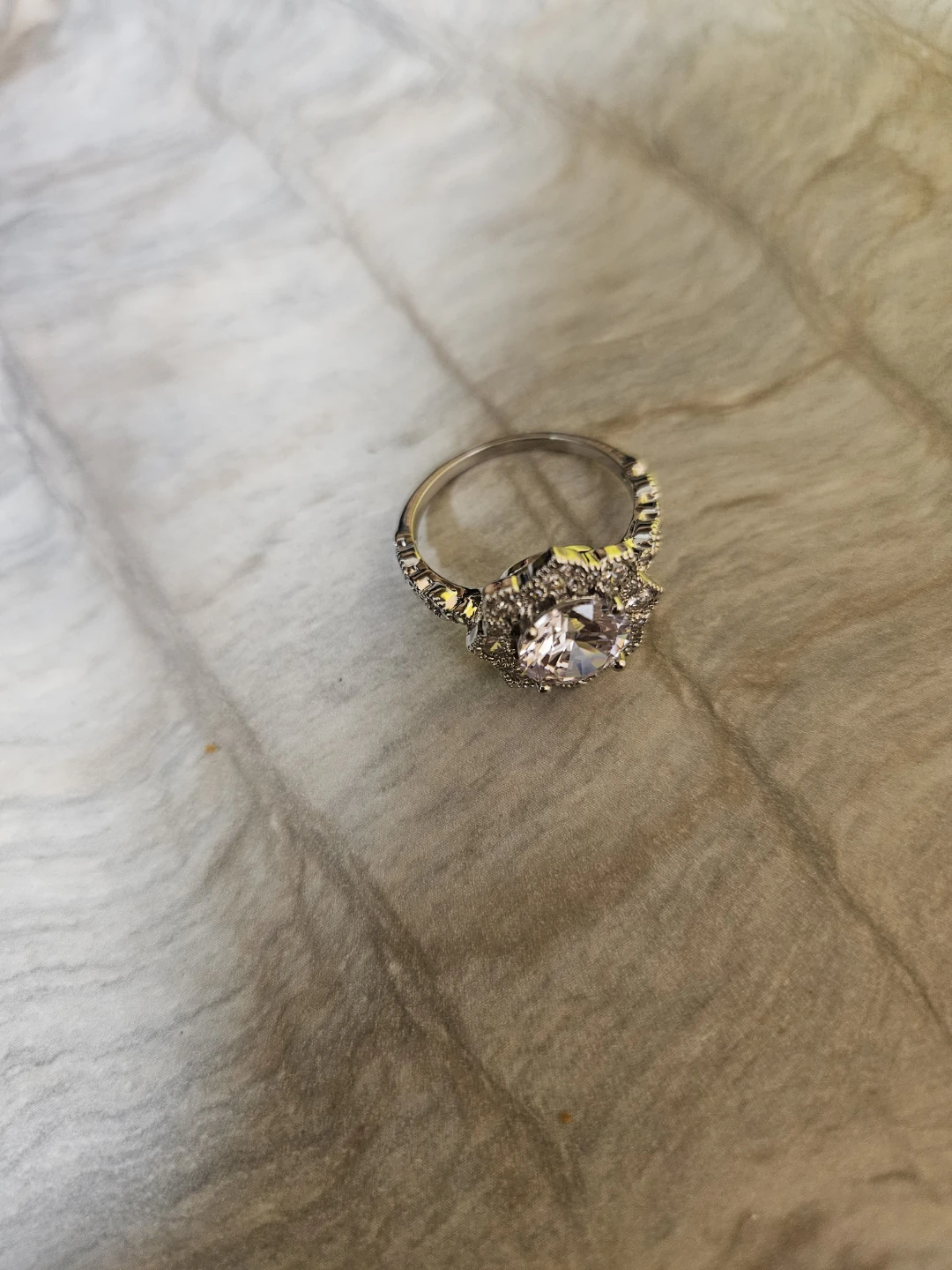 Elegant Silver-Tone Ring