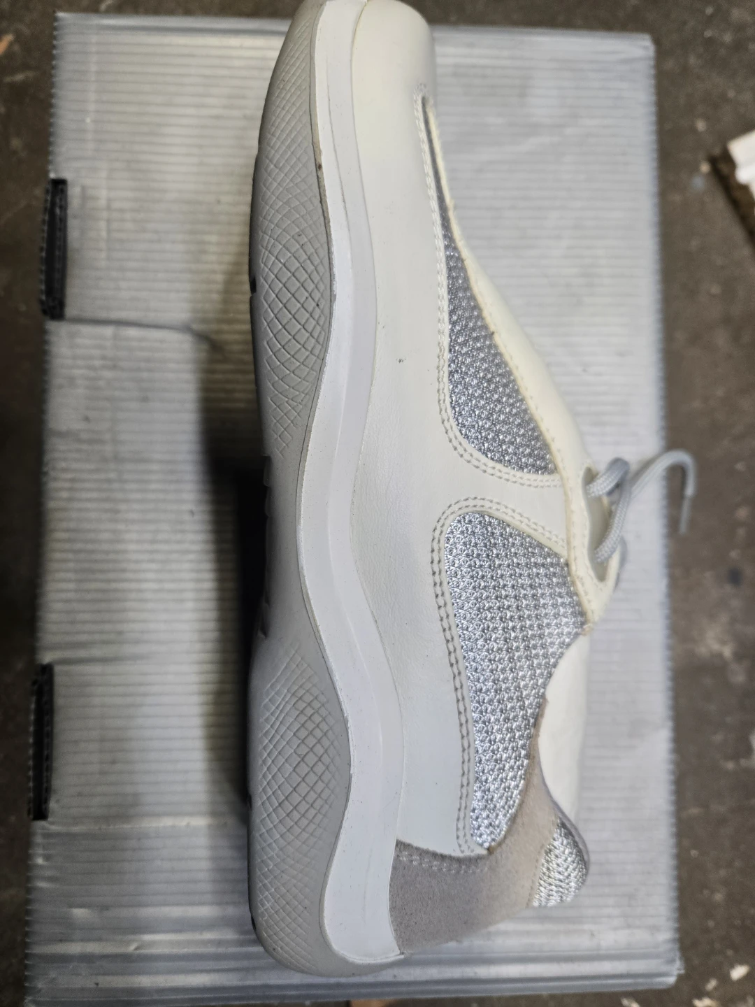 Prada Nevada Bike Sneakers White/Silver US 5.5 - photo 5