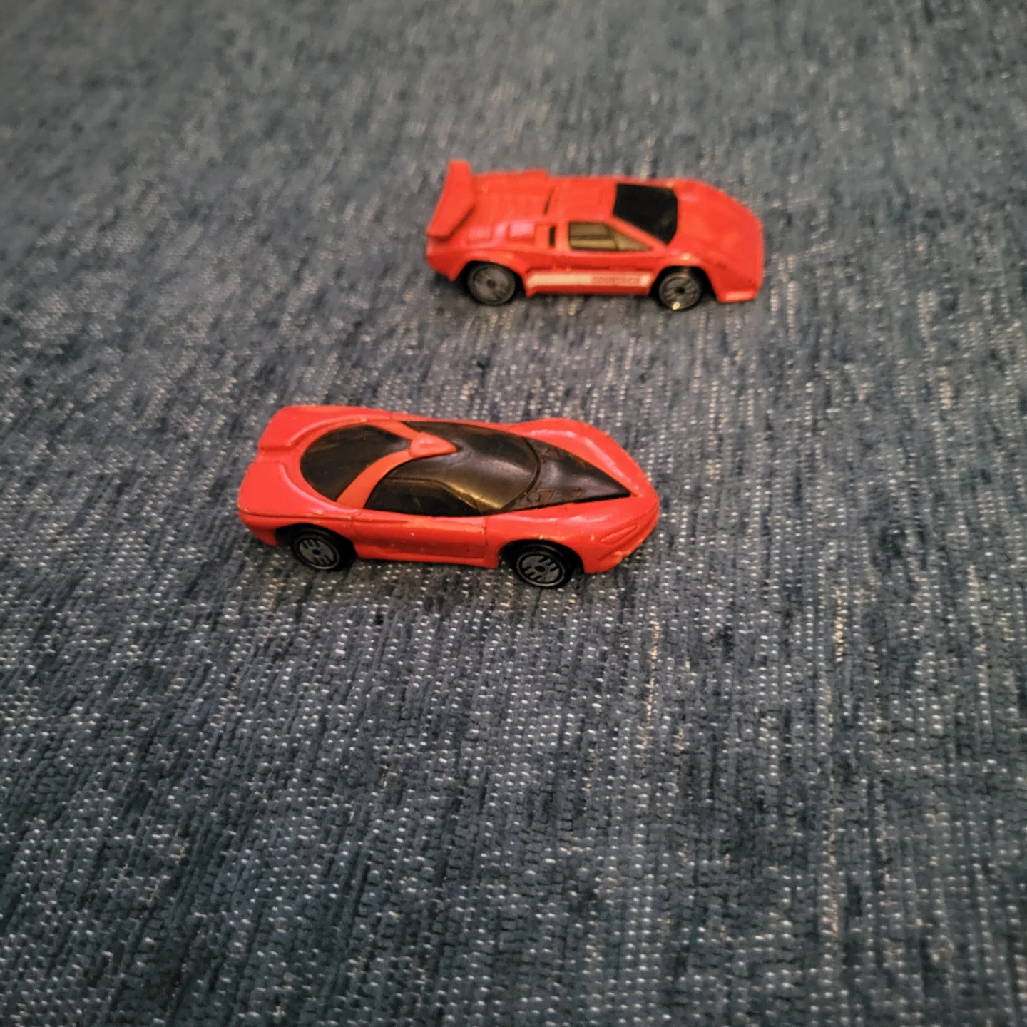 Set of 2 Red Toy Sports Cars - photo 2