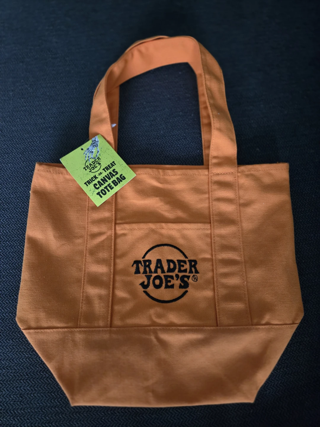 Trader Joe's Trick or Treat Canvas Tote Bag