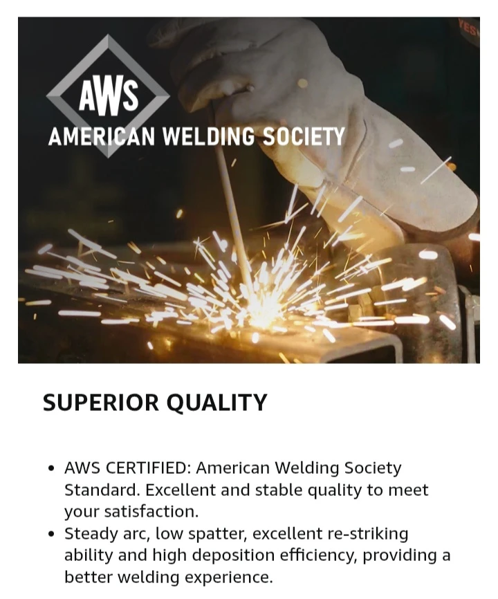 NEW!   YESWELDER E7018 5LB Welding Rods 3/32" - photo 5