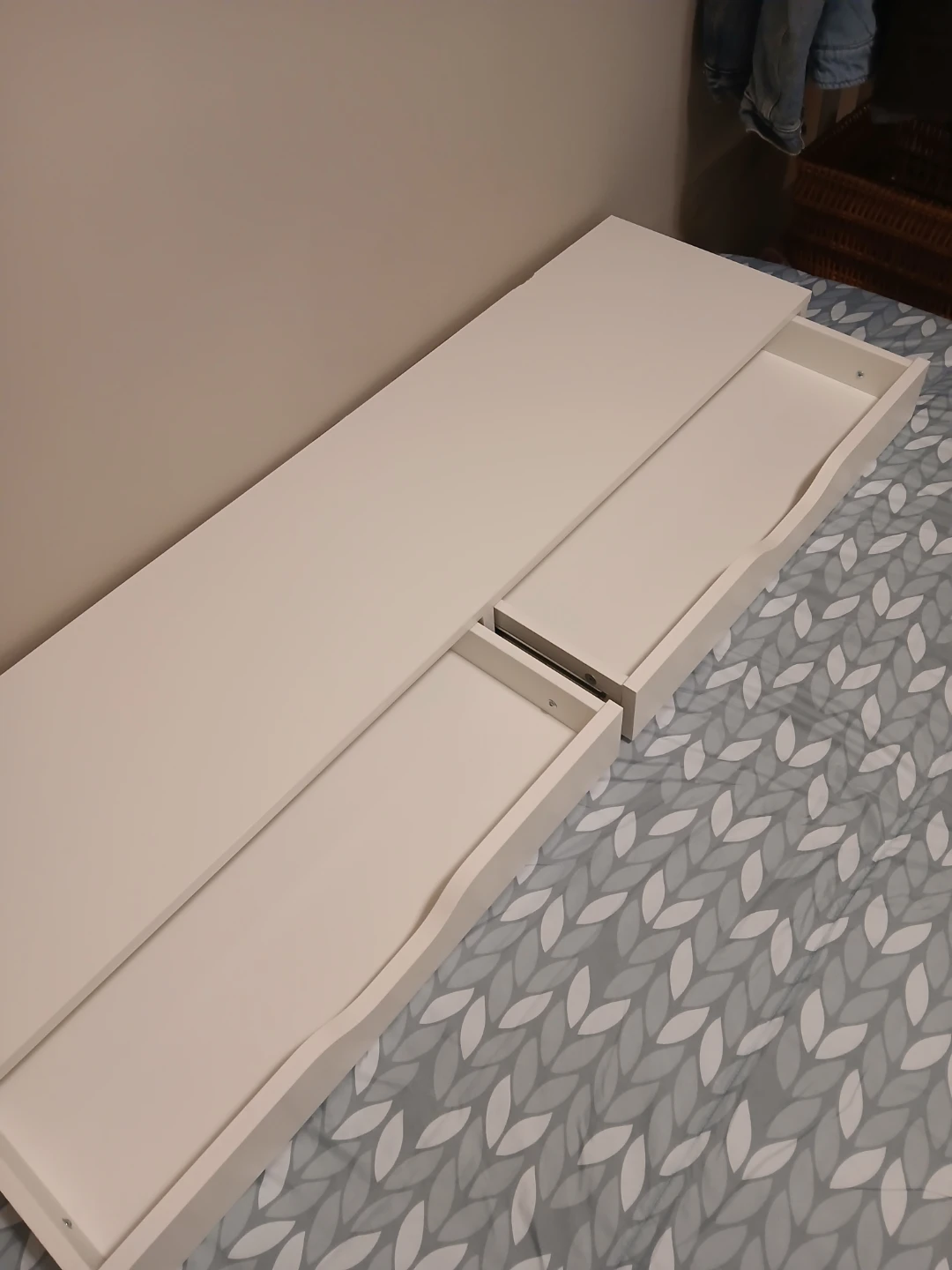 Ikea Ekby Alex Shelf with Drawers - White - photo 2
