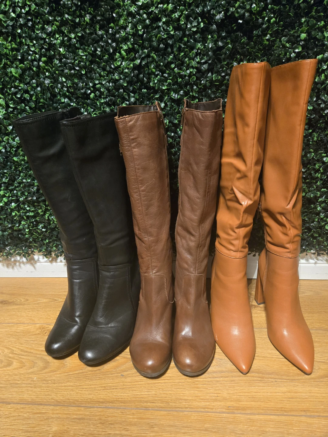 Knee High Boots - Black, Brown, Tan - photo 2