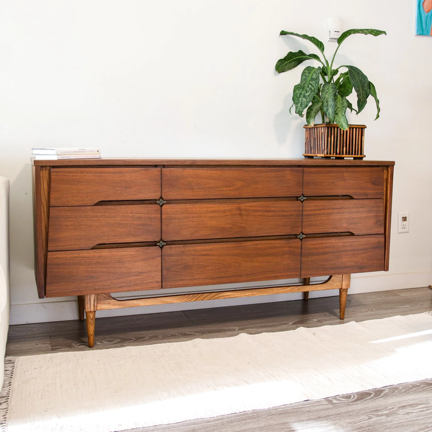 MCM Walnut 9-Drawer Dresser Kroehler Free Delivery