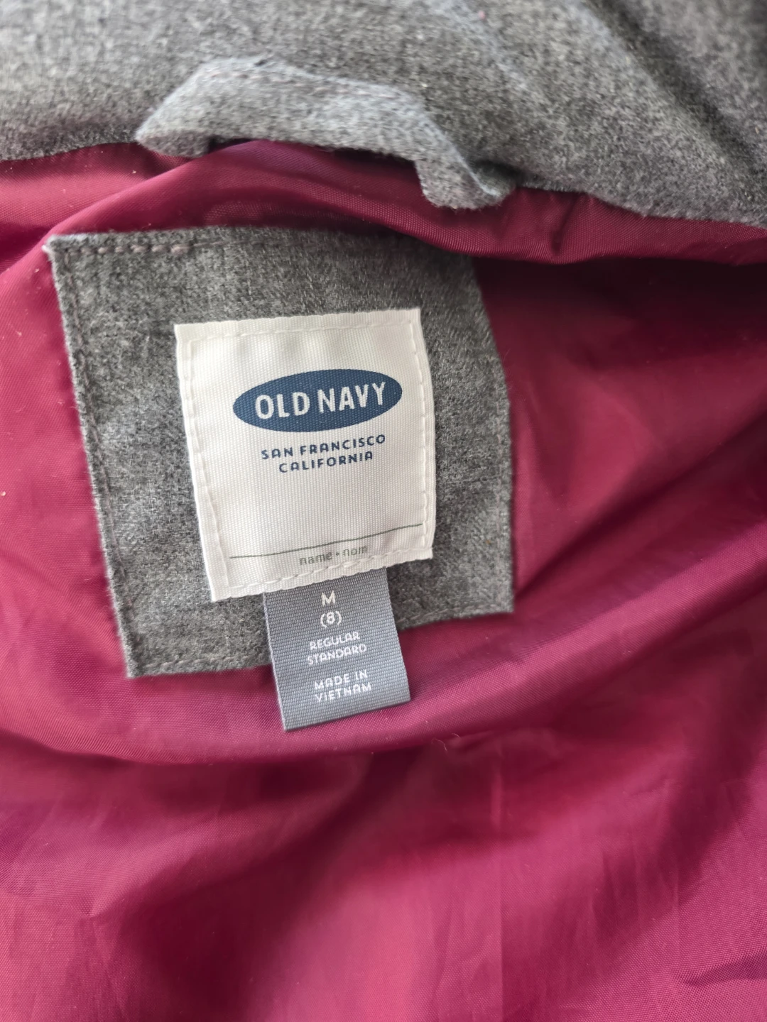 Old Navy Gray Puffer Vest - Size M (8) - photo 2