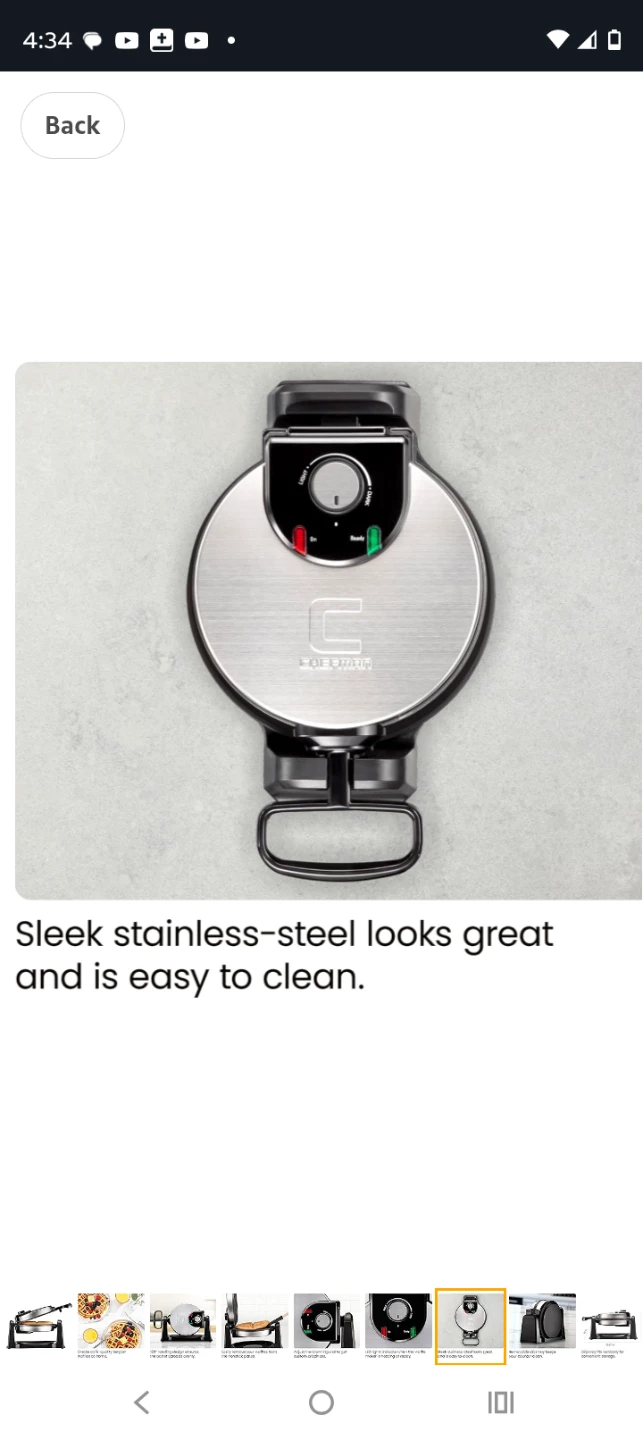 Chefman Anti-Overflow Belgian Waffle Maker-New - photo 4