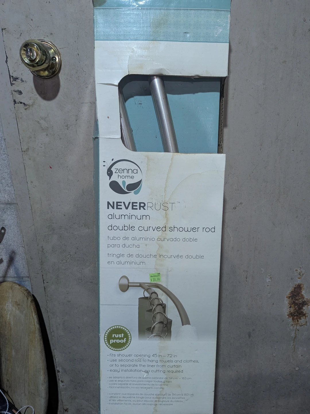 Double Curved Shower Rod