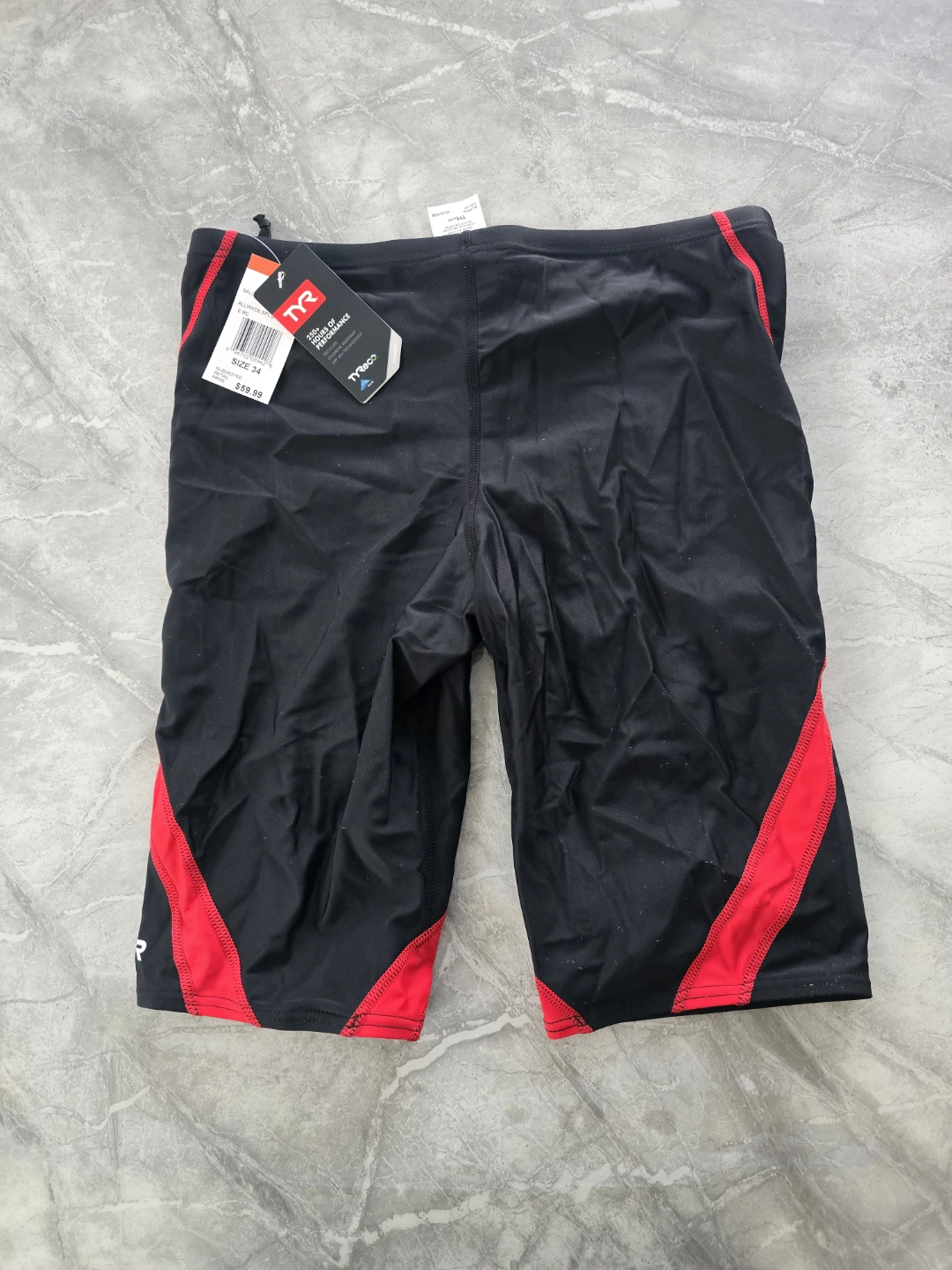 TYR Jammer Swimsuit Size 34 - Black & Red - photo 2