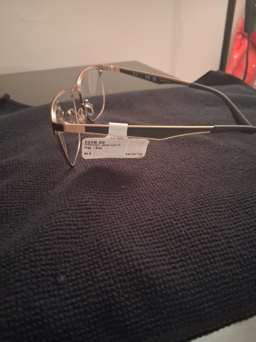 Ray-Ban Eyeglasses RB6396 54/18/145 Gold/Black - photo 2