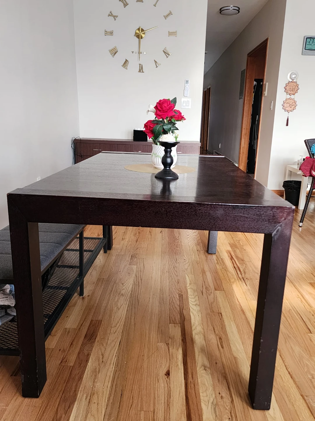 Dark Brown Wood Dining Table 🥕 - photo 3