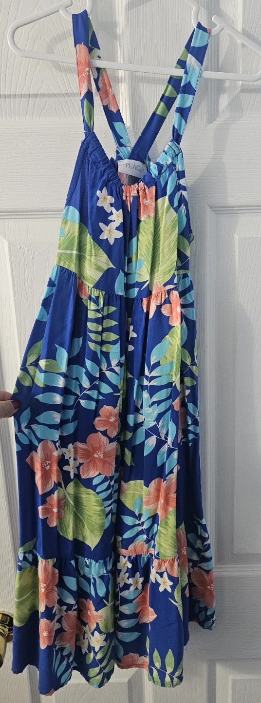 Children's Tropical Print Dress