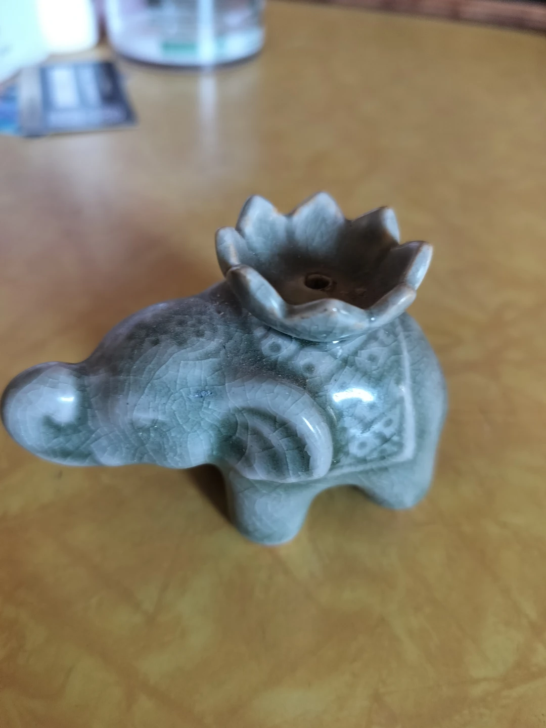 Ceramic Elephant Incense Holder