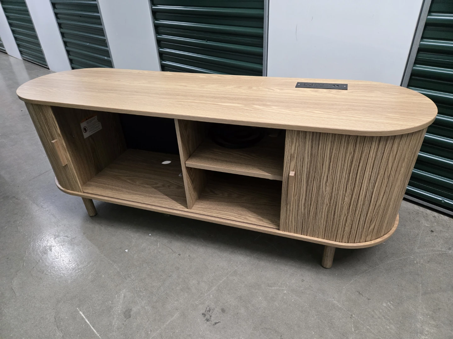 Light Wood Media Console - photo 2
