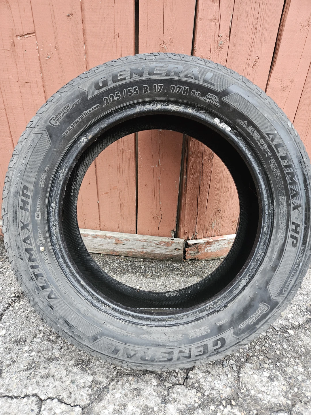 General AltiMAX HP Tire 225/55 R17 - photo 2