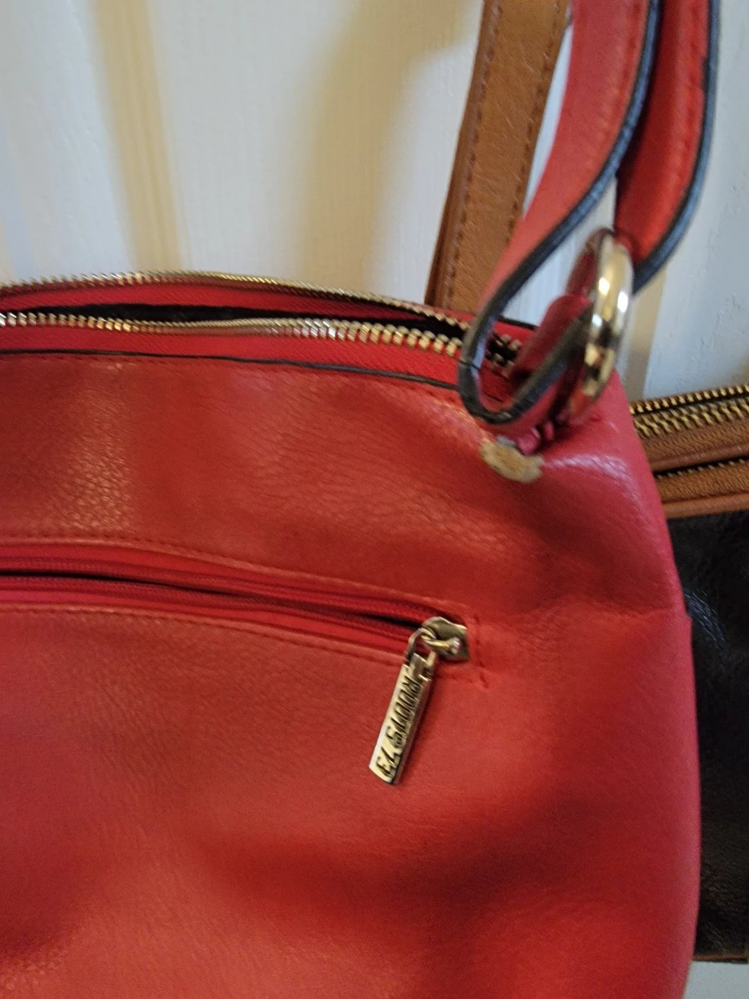 Red Crossbody Purses (2) and Black/Brown Shoulder Bag (1) - photo 5