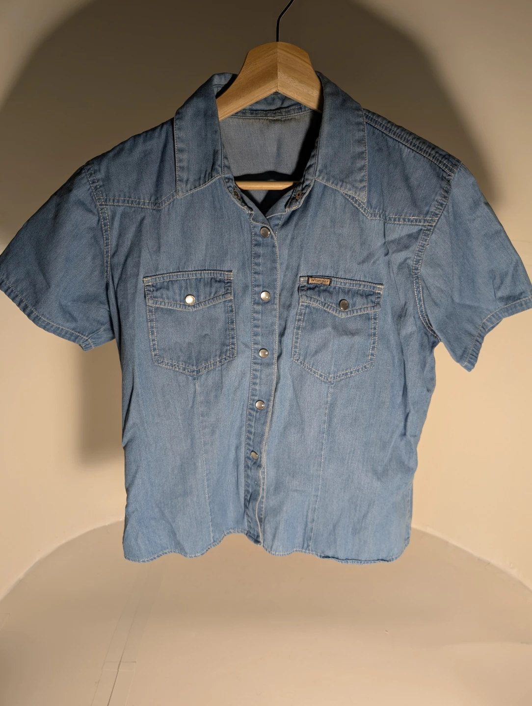 Denim Style Short Sleeve Shirt | Wrangler - S: S/P - photo 2