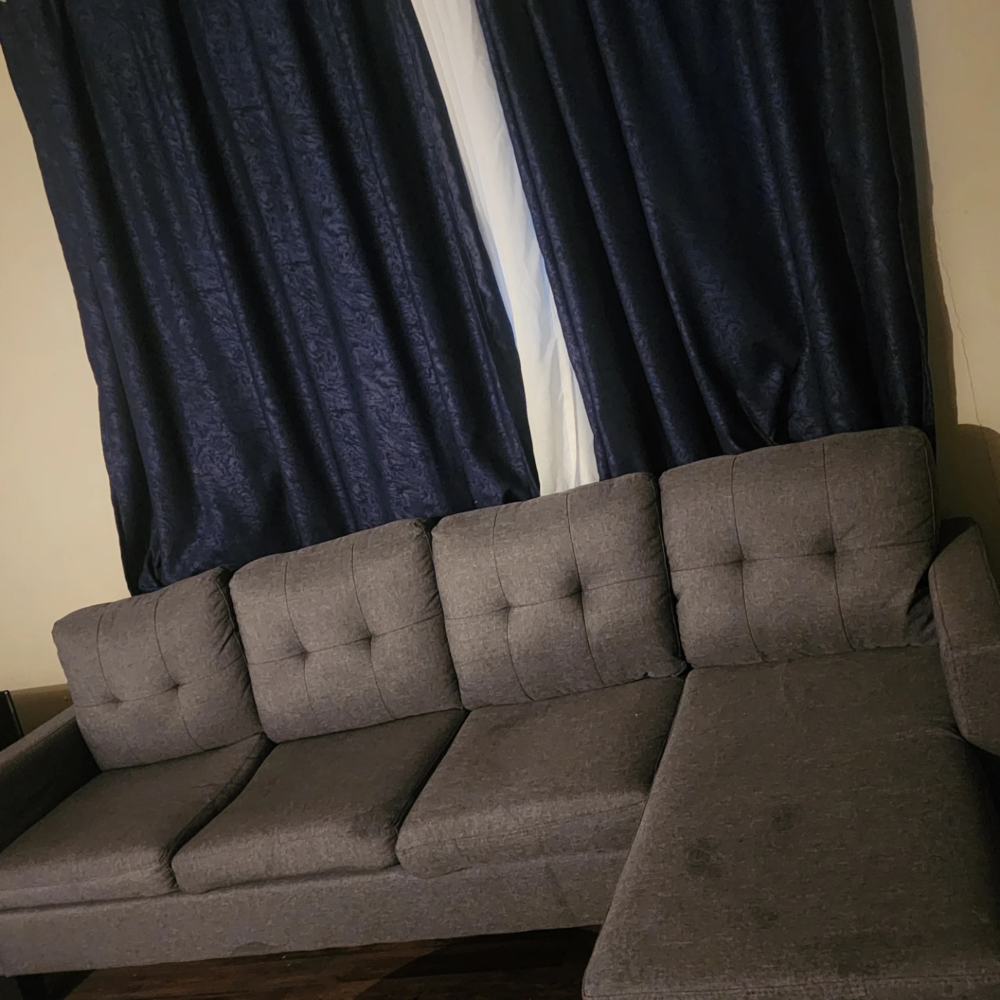 Dark Grey Sectional Sofa - photo 2