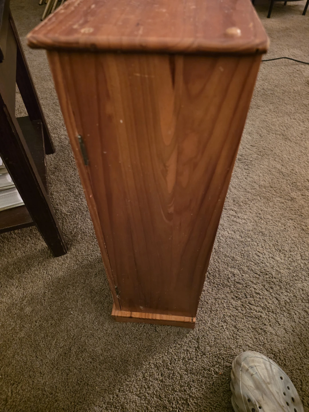 Small Wooden Cabinet with Door - photo 2