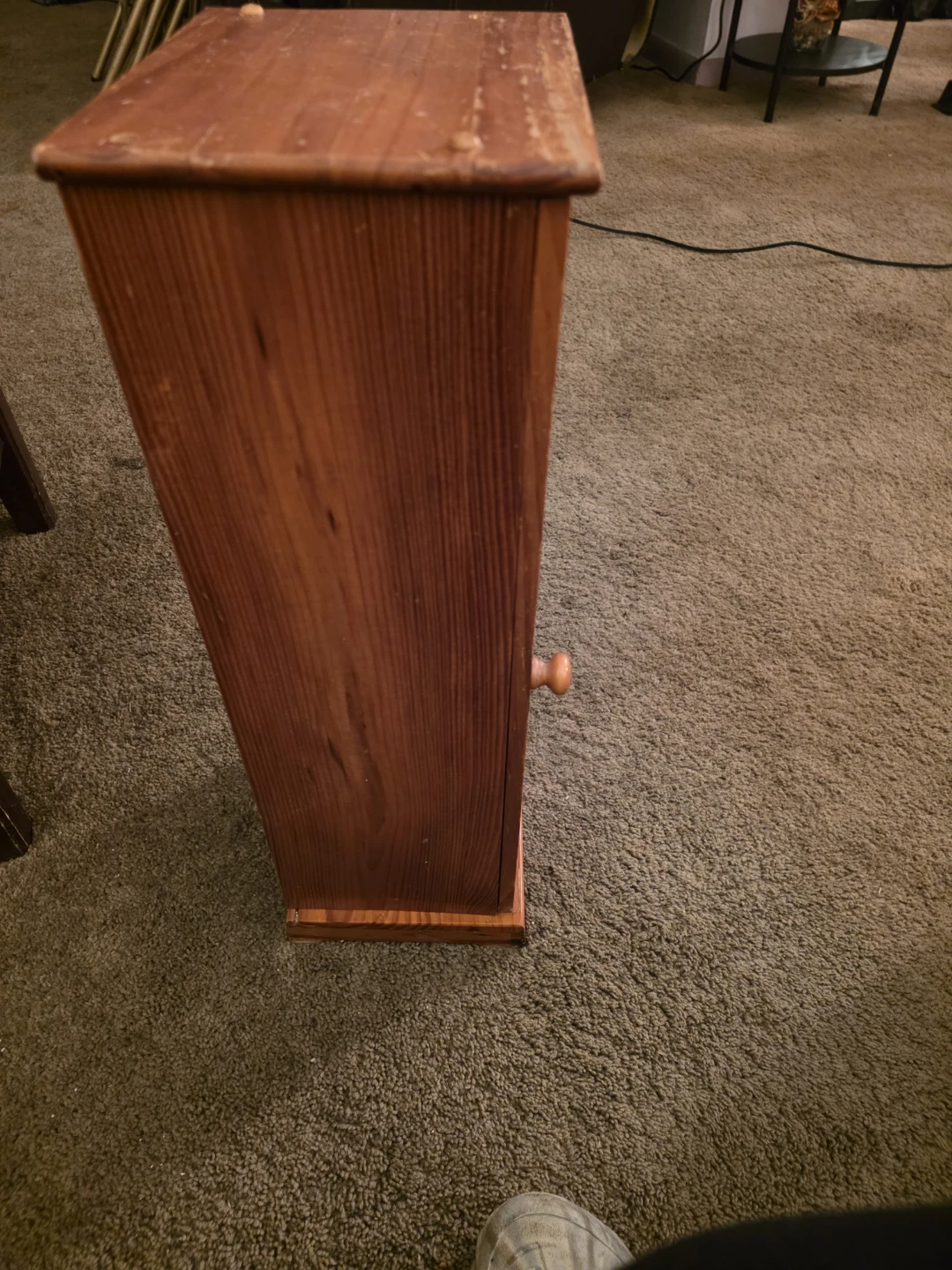 Small Wooden Cabinet with Door - photo 3