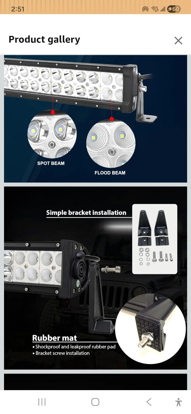 12-inch LED Light Bar,72W Led light bar - photo 3