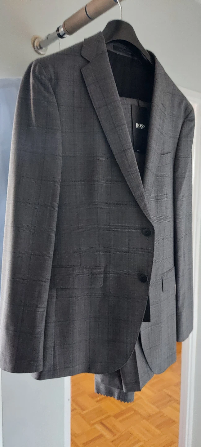 New, BOSS Novan6/Ben2 Suit - Medium Grey, Size 38R - photo 2