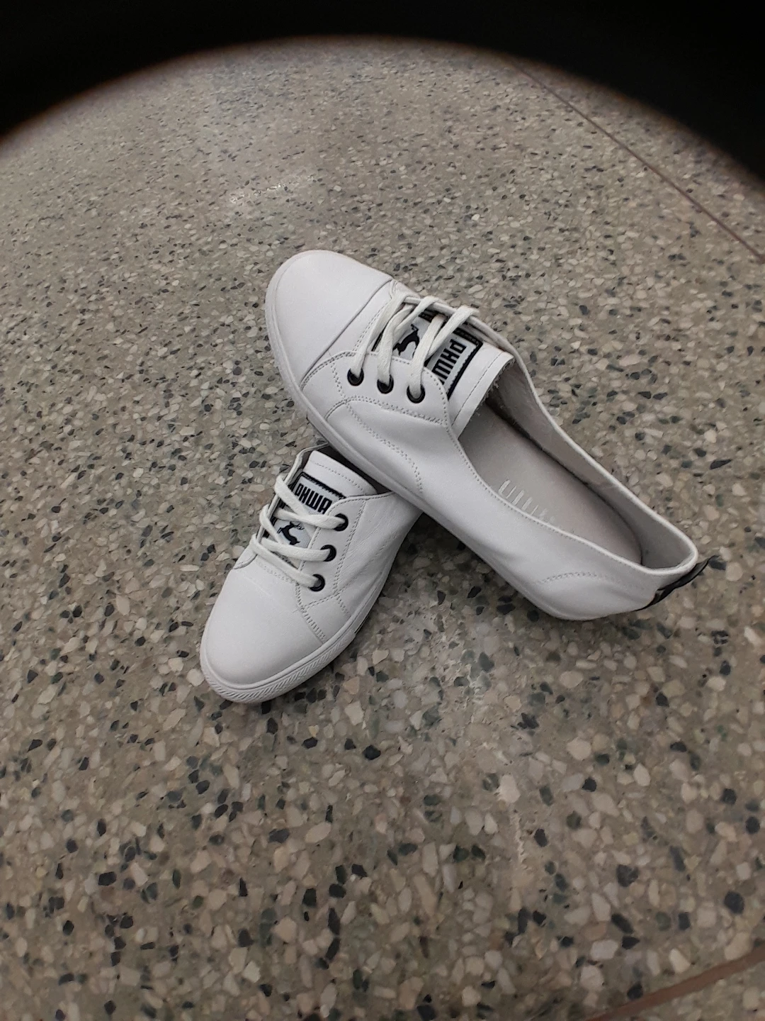 Payala White Leather Sneakers Size 8