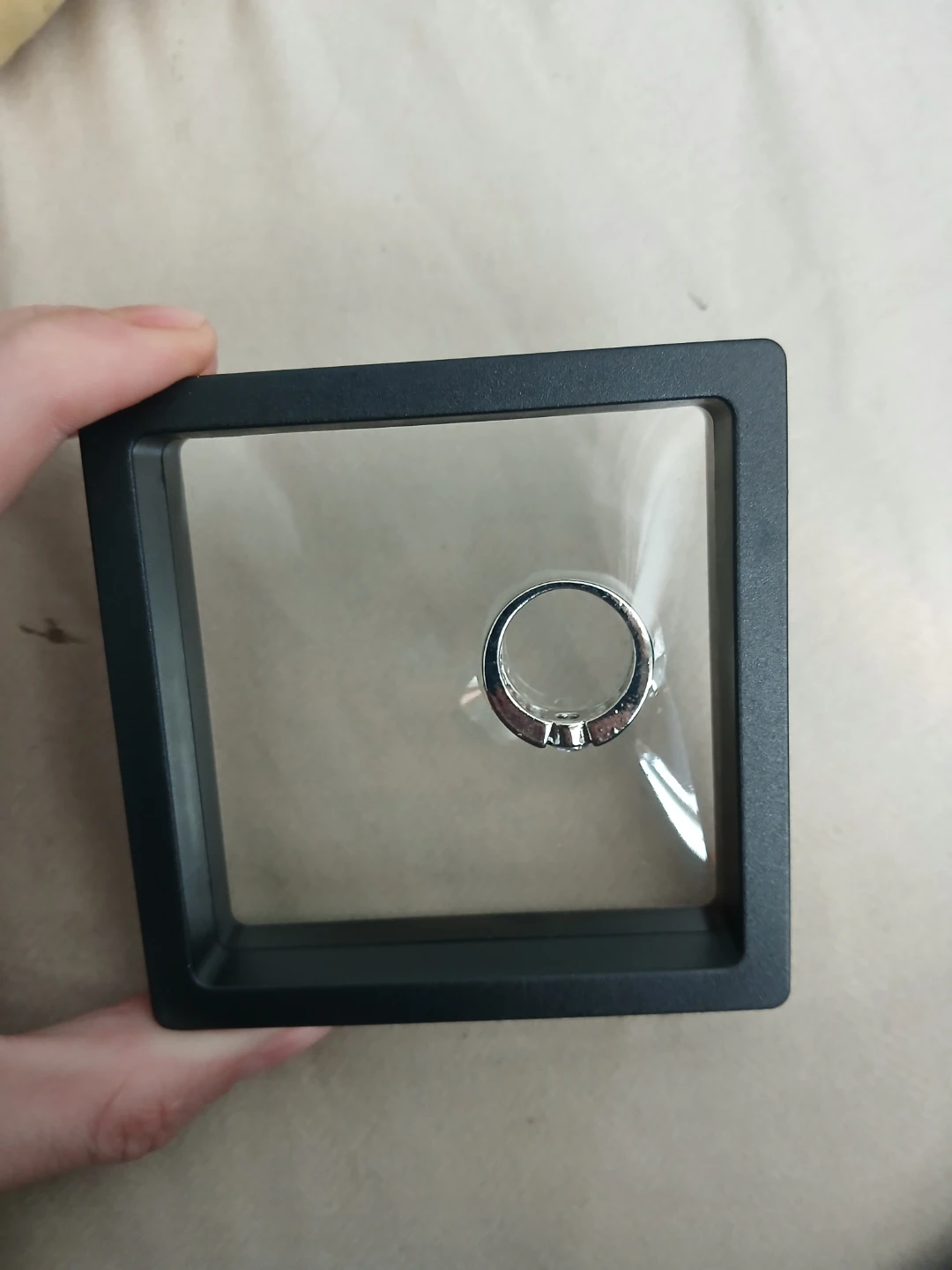 925 Silver And Moissanite GRA Certified Ring - photo 2