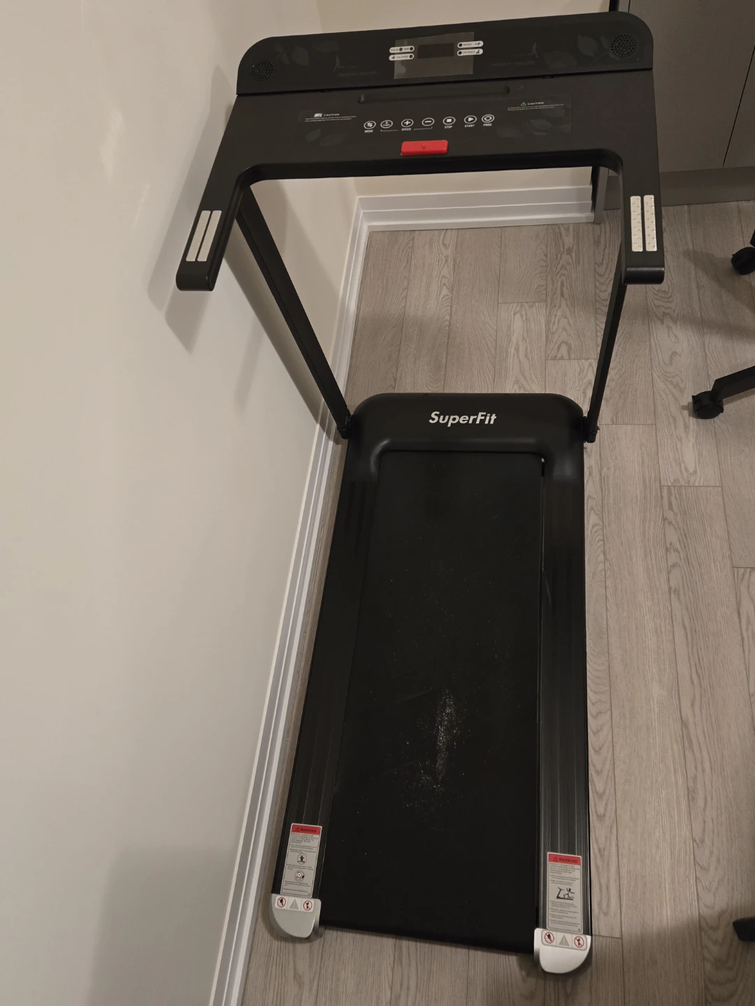 SuperFit Folding Treadmill - Black