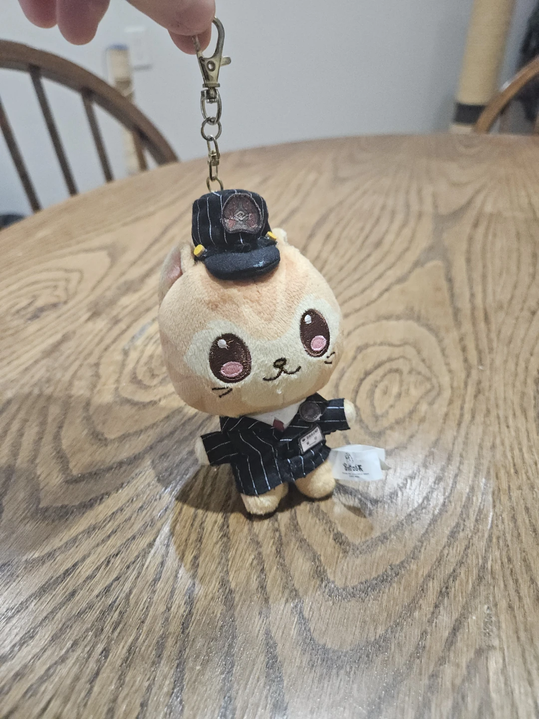 Kaohsiung Metro station master cat plush keychain from Taiwan 🥕
