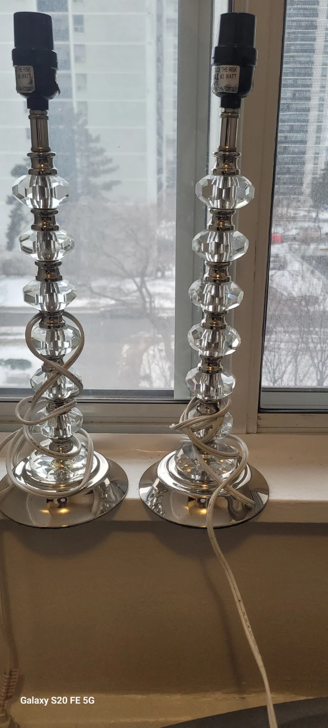 Crystal Table Lamps - Set of Two - photo 2