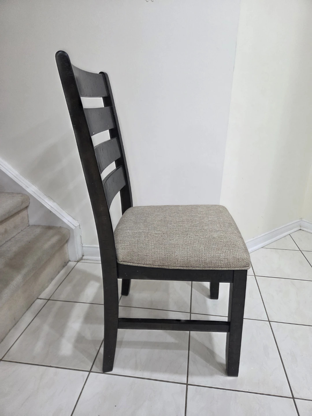 8 x Dark Brown Dining Chair with Padded Seat - FREE - photo 2
