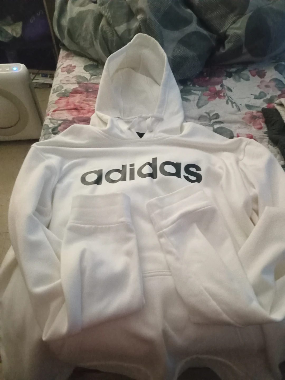 Adidas White Hoodie