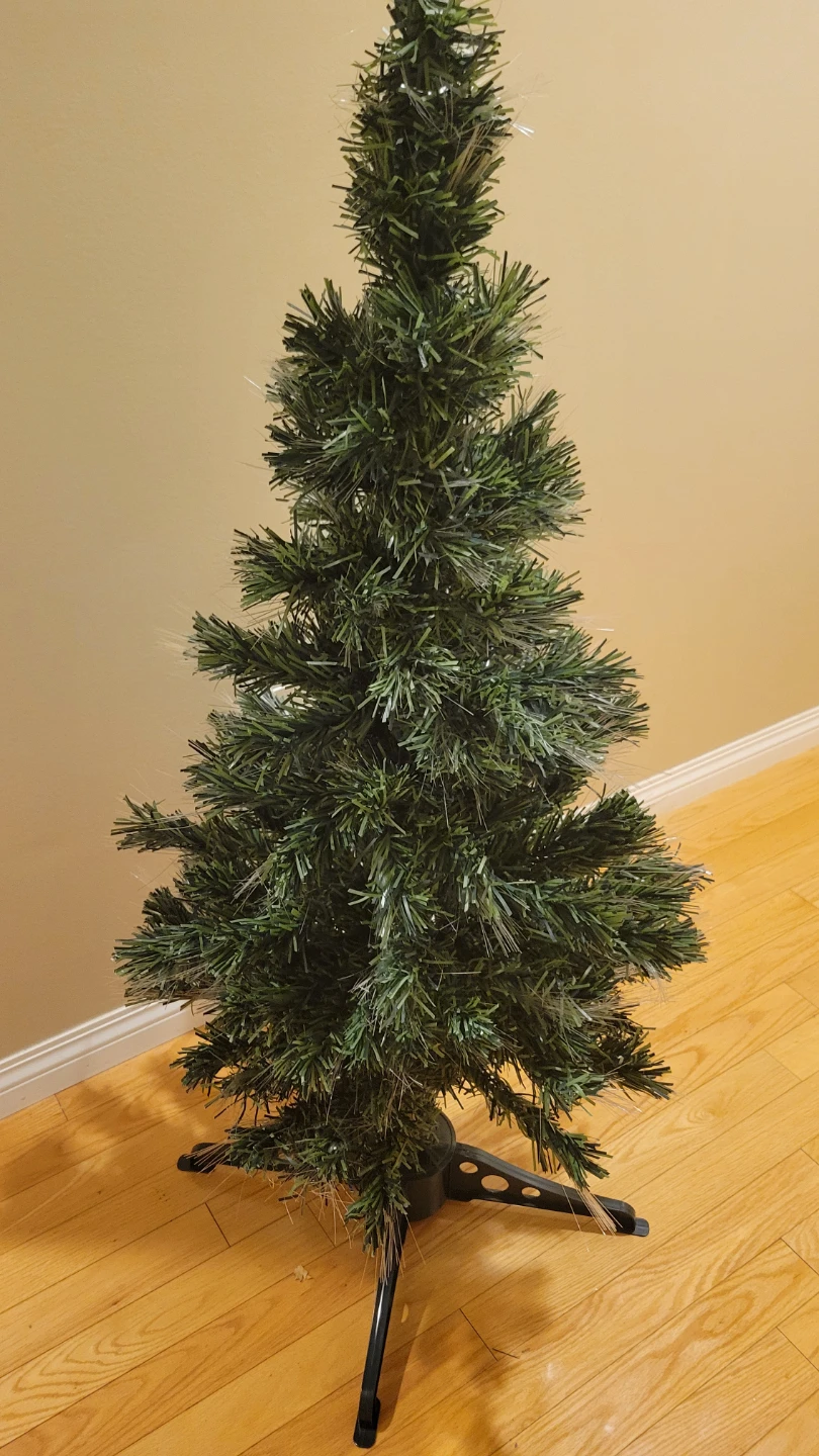🎉Prelit 4 Ft Full Natural Looking LED Fiber Optic Tree - photo 5