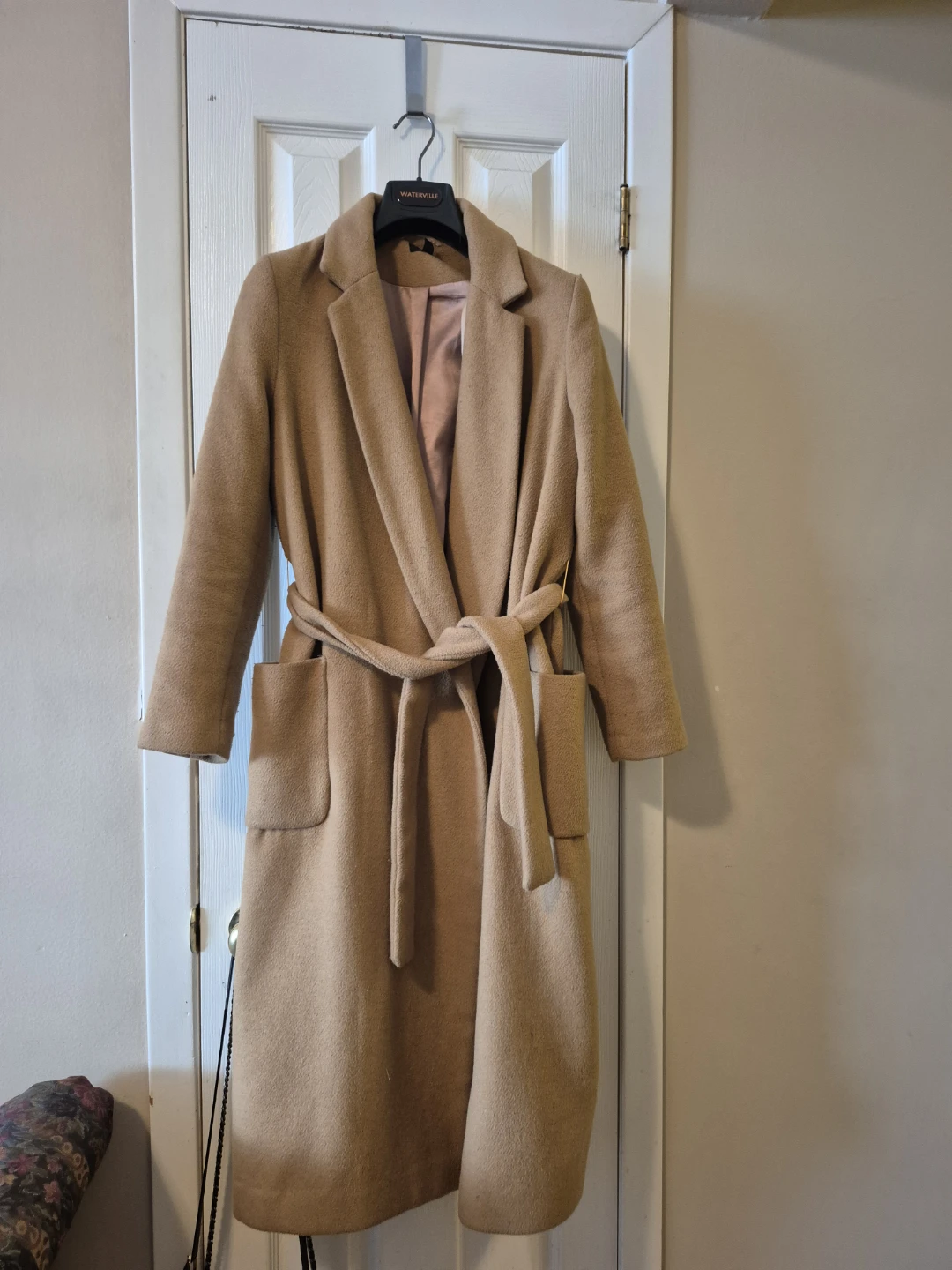 TOPSHOP Camel Coat - UK 12