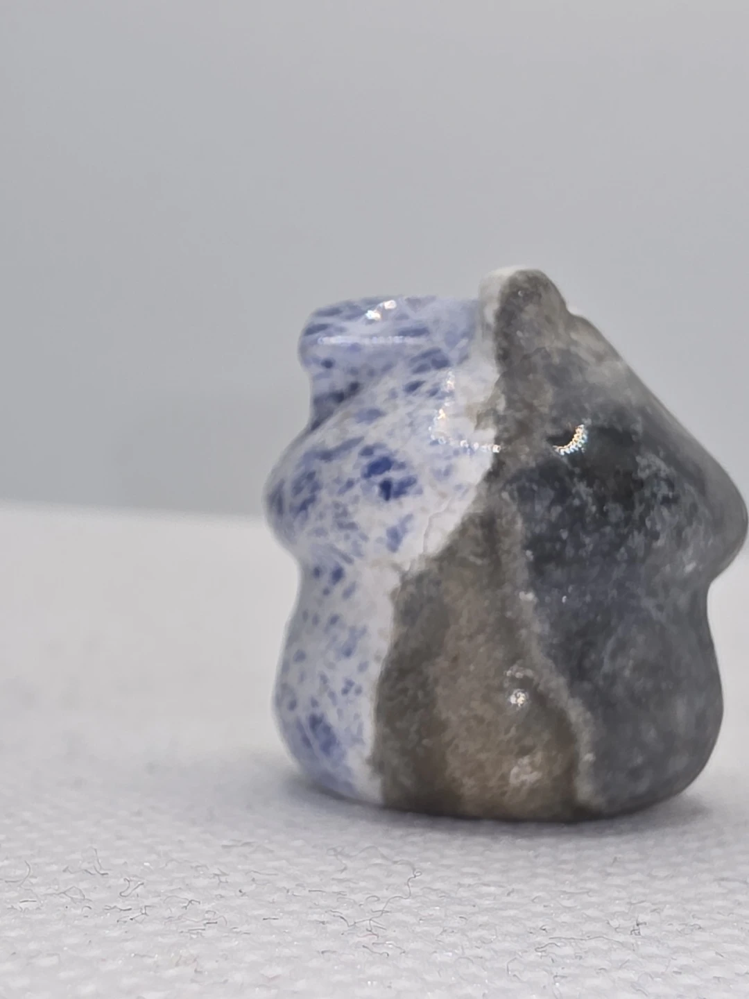 Mini two-toned Sodalite Crystal House Figurine - photo 2
