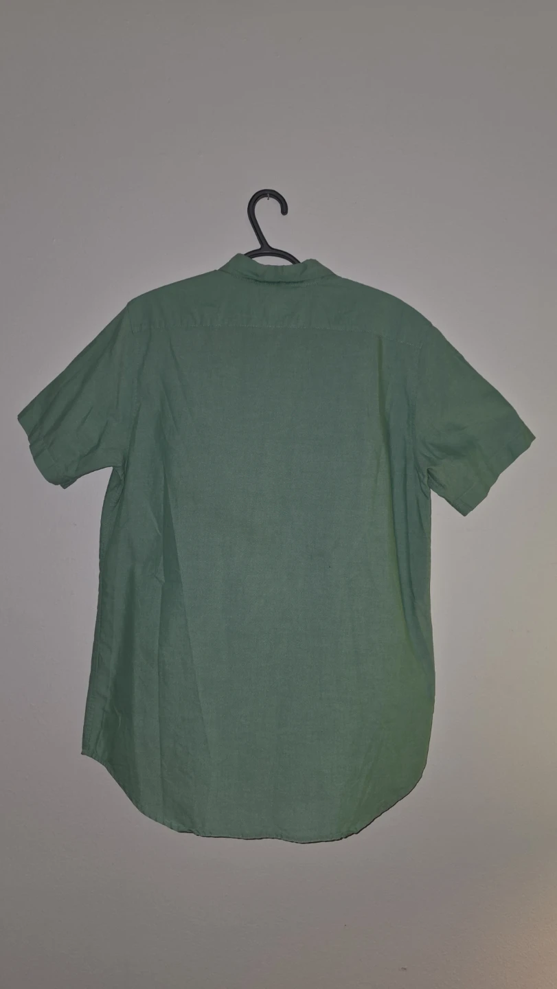 RVCA Short Sleeve Button-Up Shirt - Green - Size L - photo 2