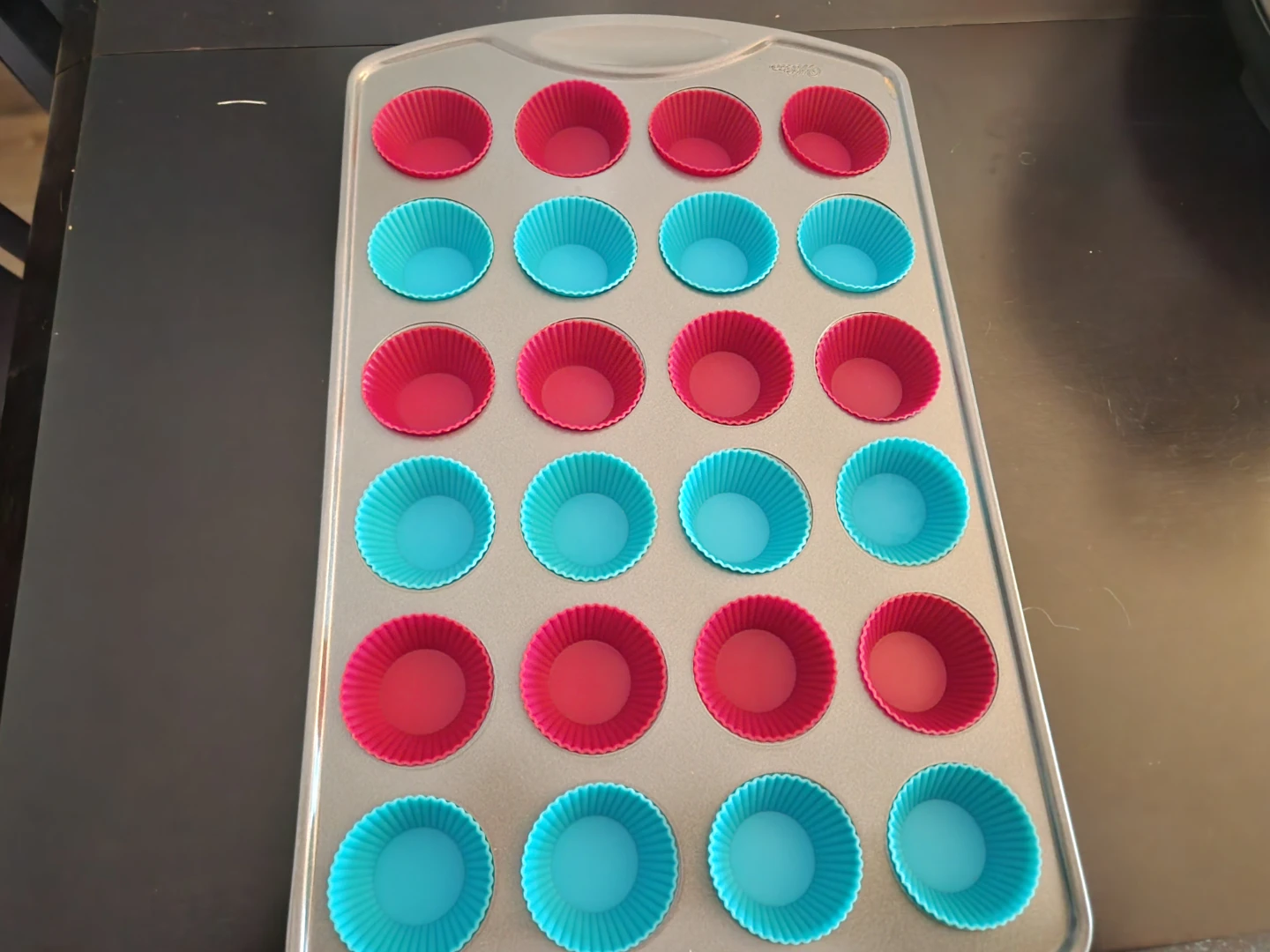 24-Cup Mini Muffin Pan with Silicone Liners - photo 2