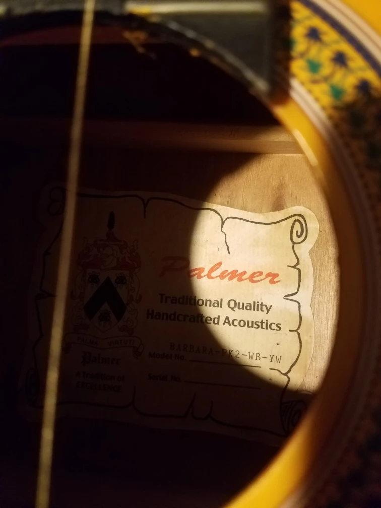 Palmer Barbara-PK2-WB-YW Acoustic Guitar - photo 2