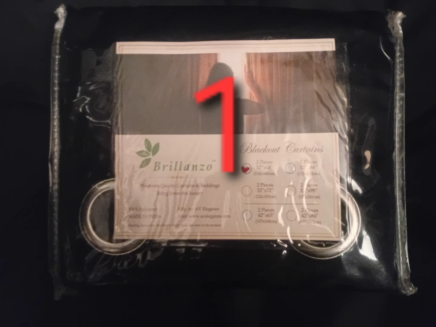 NEW!  Brillanzo BLACKOUT Curtains - 2 Pieces - photo 3