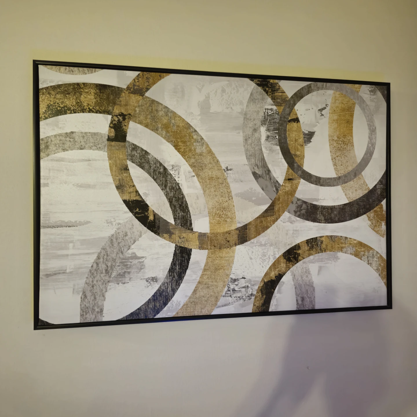 Framed Abstract Circle Wall Art