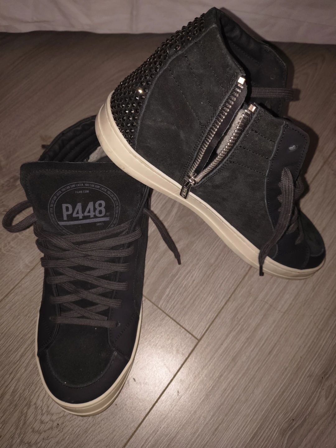 Brand New P448 High-Top Wedge Sneakers 🏆